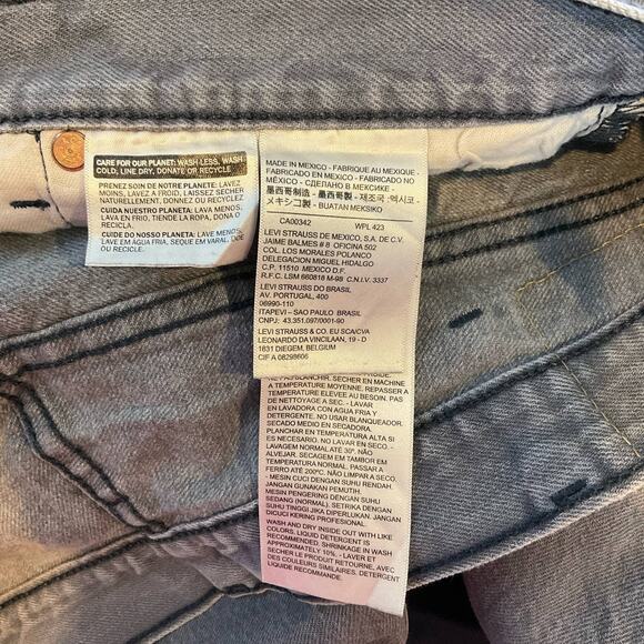 Levi’s 501's Jeans Gray Men’s Size 40x32 Button Fly - Picture 6 of 11